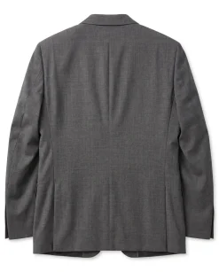 Hugo Boss Heather Dark Grey Modern Fit Notch Lapel Wool Stretch 2-Button Suit 38R