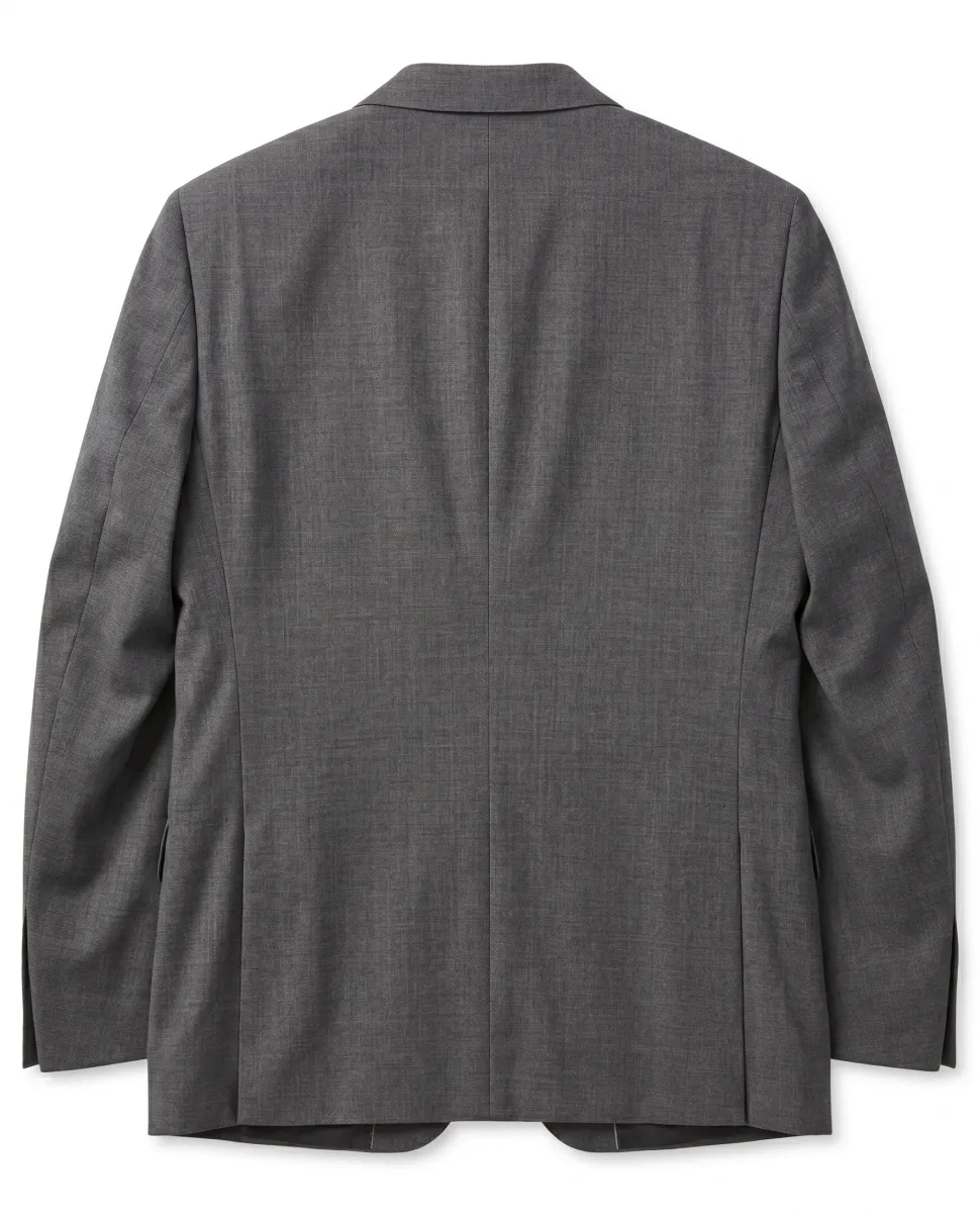 Hugo Boss Heather Dark Grey Modern Fit Notch Lapel Wool Stretch 2-Button Suit 38R