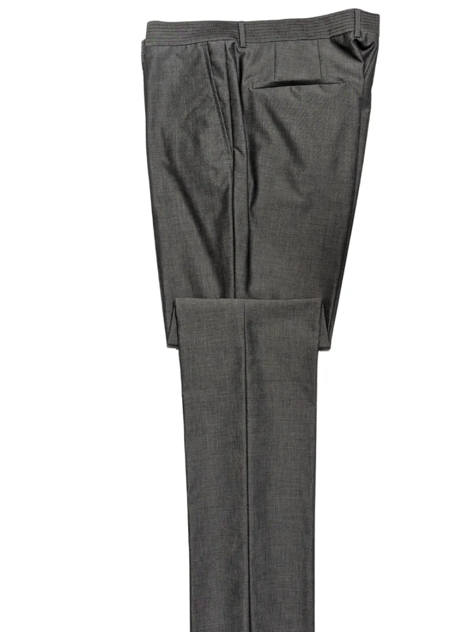 Hugo Boss Light Gray Shawl Lapel Single-Button Cotton Blend Tuxedo 42R