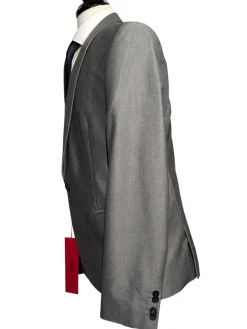 Hugo Boss Light Gray Shawl Lapel Single-Button Cotton Blend Tuxedo 42R