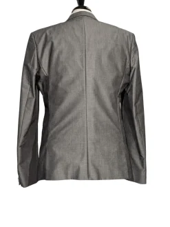 Hugo Boss Light Gray Shawl Lapel Single-Button Cotton Blend Tuxedo 42R