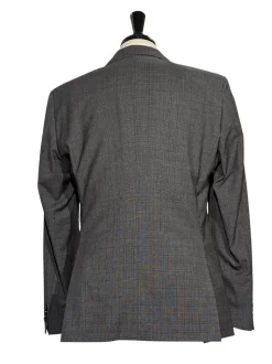 Hugo Boss Marlane Biella Glen Plaid Gray Regular Fit Wool 2-Button Suit - 40R