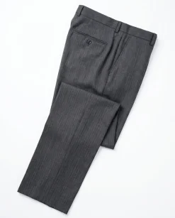 Hugo Boss Mens Gray Crosshatch Textured Notch Lapels Slim Fit 2-Button Wool Suit - 40R