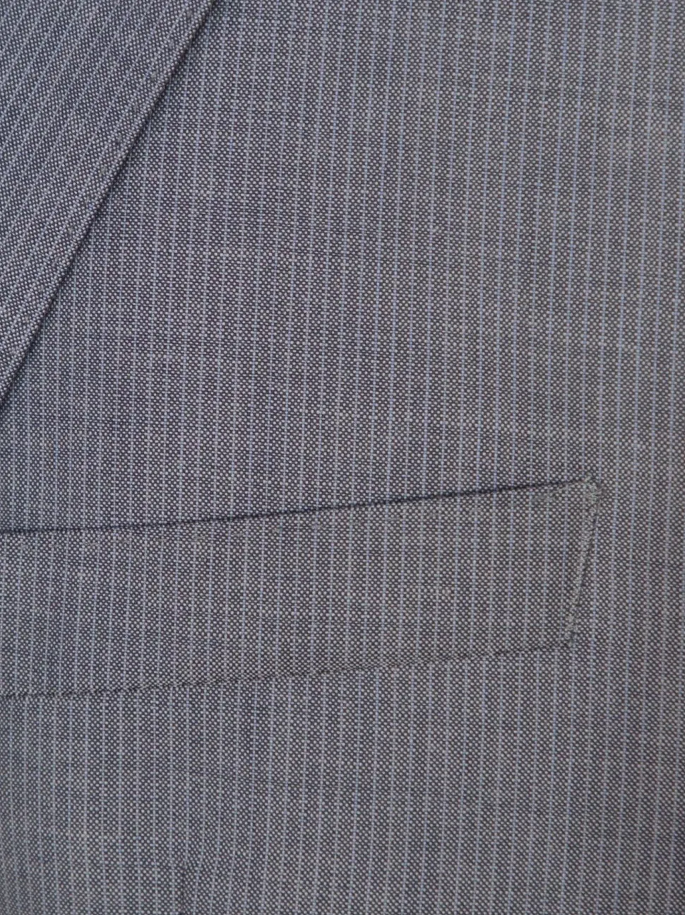 Hugo Boss Mens Gray Striped 100% Wool Slim Fit 2 Piece Suit