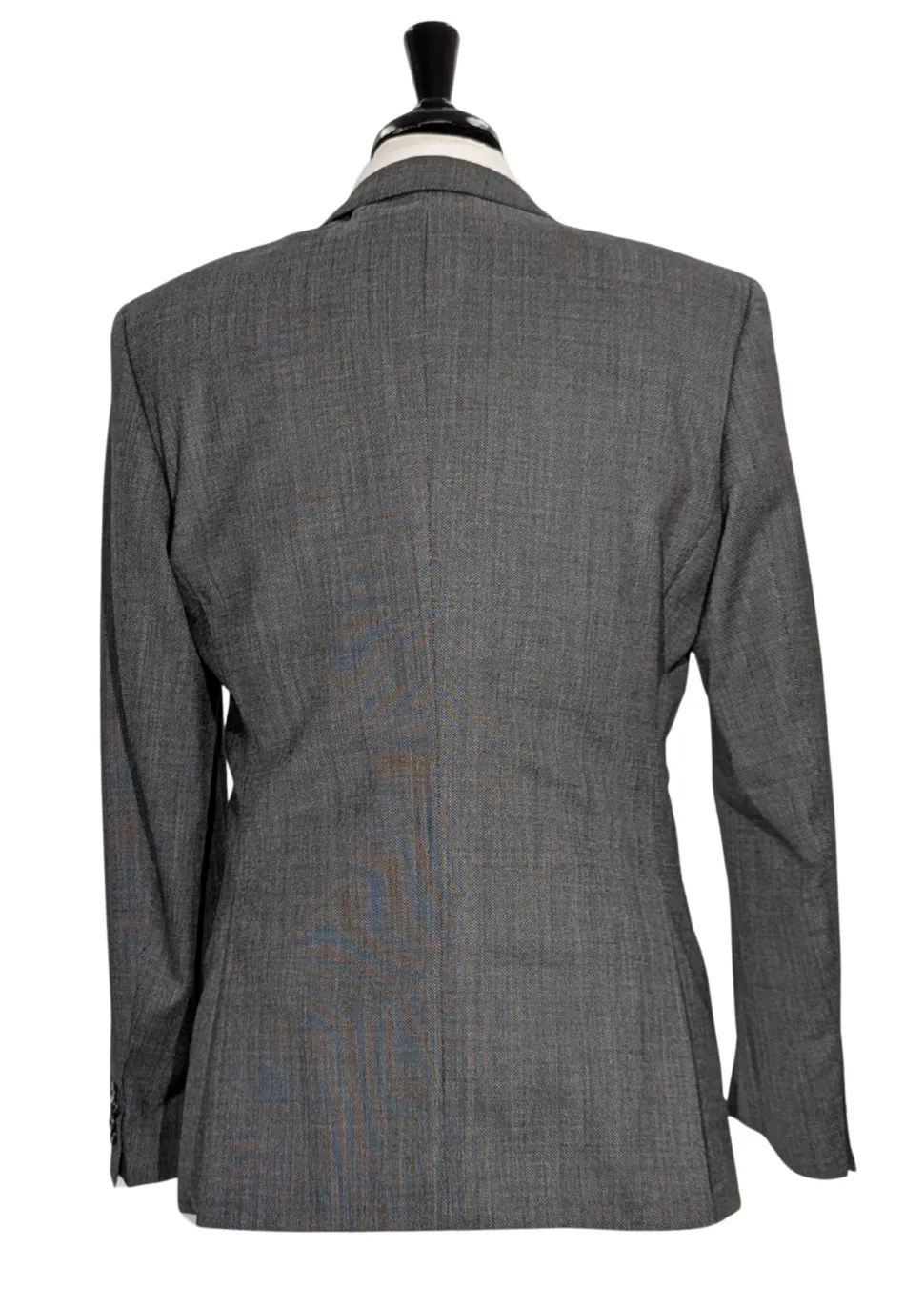 Hugo Boss Mens 40R Gray Weave 100% Wool Slim Fit 2 Piece Suit