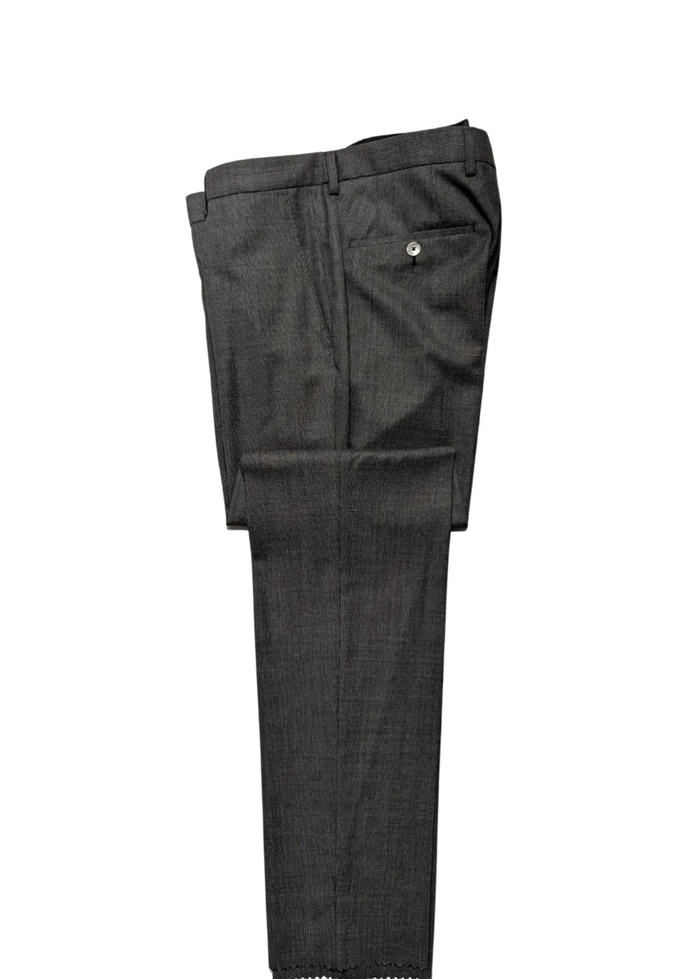 Hugo Boss Mens 44R Gray Weave 100% Wool Slim Fit 2 Piece Suit