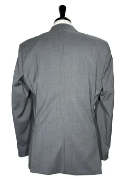 Hugo Boss Modern Fit Stretch Light Gray Solid Two Button Notch Lapel Wool Suit