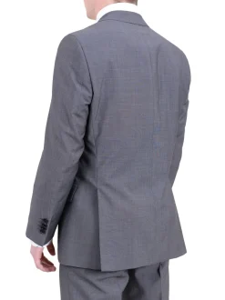 Hugo Boss Paolini1/movio1 Classic Fit Gray Plaid Two Button Wool Suit