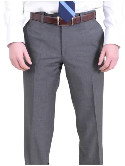 Hugo Boss Paolini1/movio1 Classic Fit Gray Plaid Two Button Wool Suit