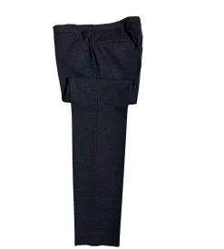 Hugo Boss Slim Fit Charcoal Checkered Stretch Notch Lapels Two Button Wool Suit