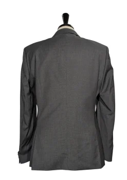 Hugo Boss Slim Fit Textured Charcoal Notch Lapel Two Button Wool Suit