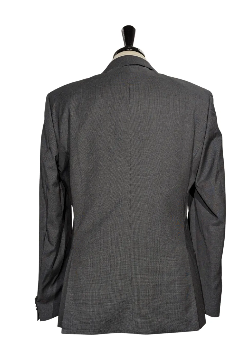 Hugo Boss Slim Fit Textured Charcoal Notch Lapel Two Button Wool Suit