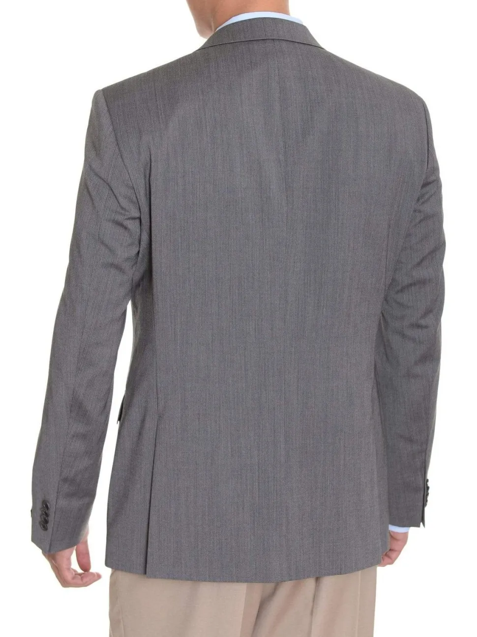 Hugo Boss The Grand_1 Gray Pinstriped Two Button Wool Blazer Sportcoat