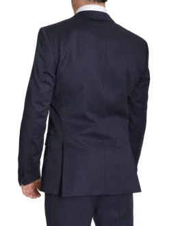 Hugo Boss The Grand/central Classic Fit Navy Pinstriped Two Button Wool Suit