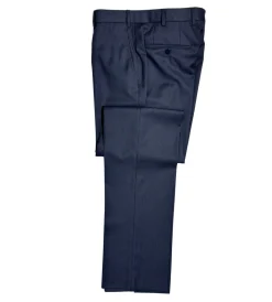 Isaia Mens Dark Navy Pinstripe Fully-Canvassed Notch Lapel Classic Fit 2-Button Wool Suit - 40R