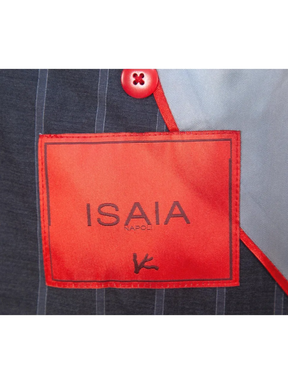 Isaia Mens 46L Drop 8 Gray Striped 150s Wool Silk Blend Slim Fit 2 Piece Suit