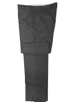 Isaia Solid Gray 100% Wool Suit 44R