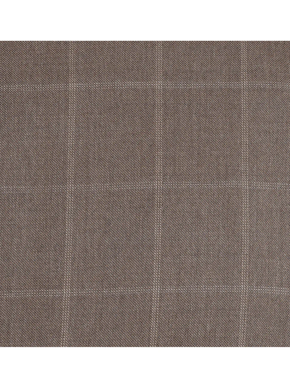 Italiano Mens Brown Check 100% Zegna Wool Slim Fit 2 Button Suit