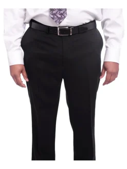 I Uomo Classic Fit Black Two Button Wool Suit