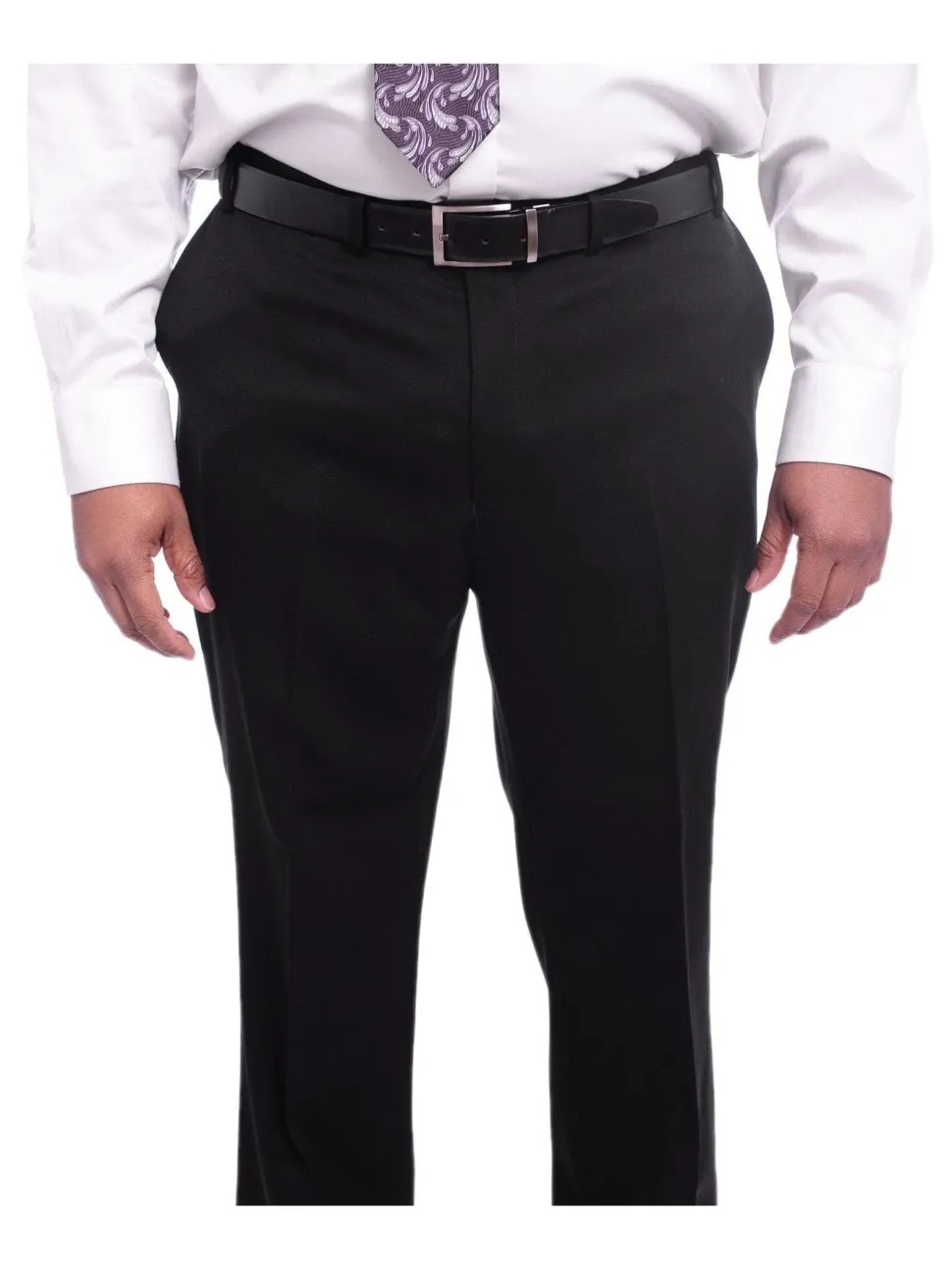 I Uomo Classic Fit Black Two Button Wool Suit