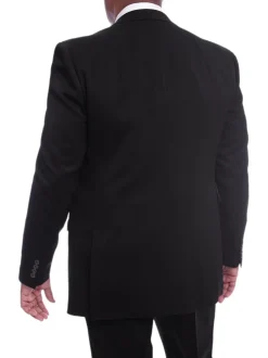 I Uomo Classic Fit Black Two Button Wool Suit