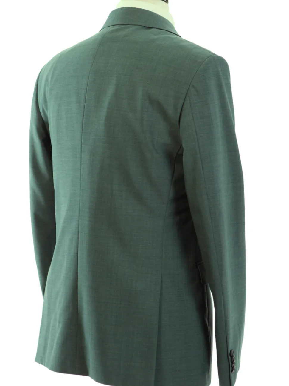 John Varvatos BLEECKER Half-Canvassed Green Two Button 100% Wool Blazer