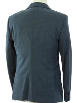 John Varvatos BLEECKER Half-Canvassed Green Two Button Wool Blend Blazer