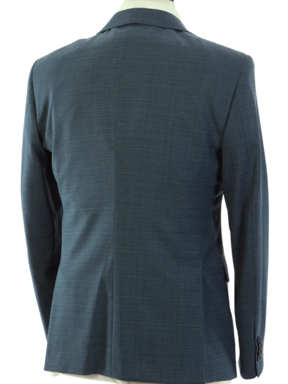 John Varvatos BLEECKER Half-Canvassed Green Two Button Wool Blend Blazer