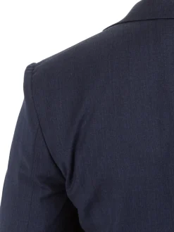 John Varvatos Half-Canvassed Navy Two Button Wool Suit
