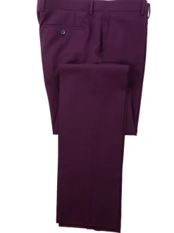 John Varvatos Half-Canvassed Burgundy Two Button 100% Wool Suit