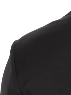 John Varvatos Half-Canvassed Black Two Button Wool Blend Suit