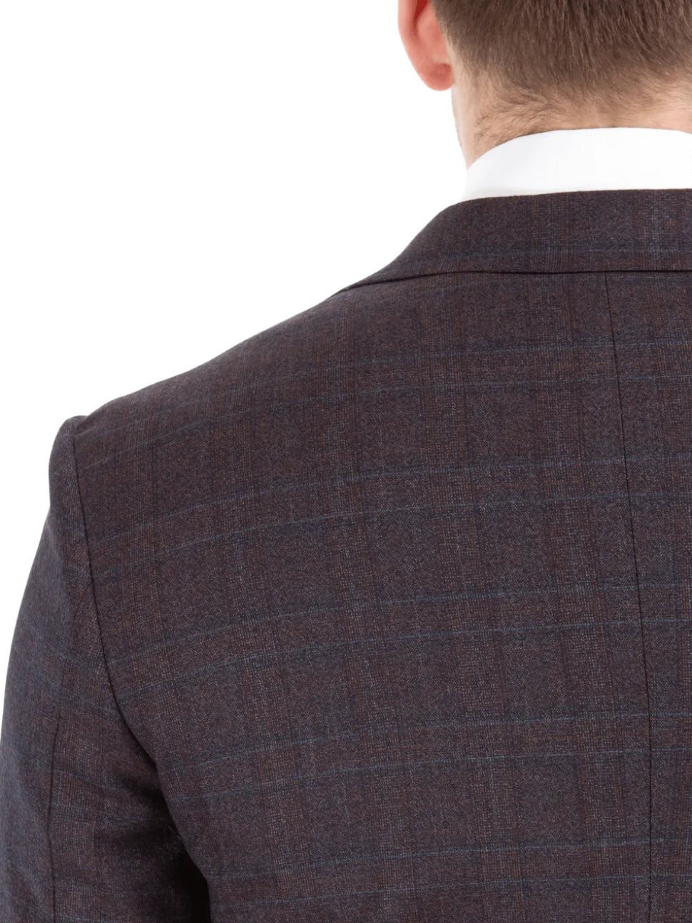 John Varvatos Half-Canvassed Burgundy Two Button Wool Blend Suit