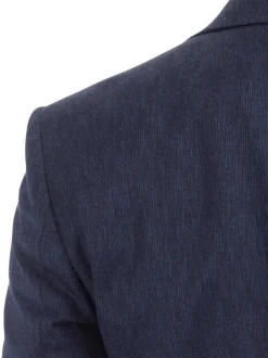 John Varvatos Half-Canvassed Navy Two Button Wool Blend Suit