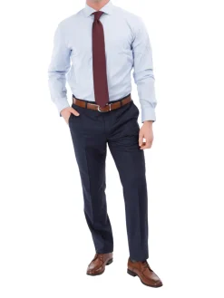 John Varvatos Half-Canvassed Navy Two Button Wool Blend Suit