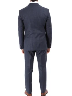 John Varvatos Half-Canvassed Navy Two Button Wool Blend Suit