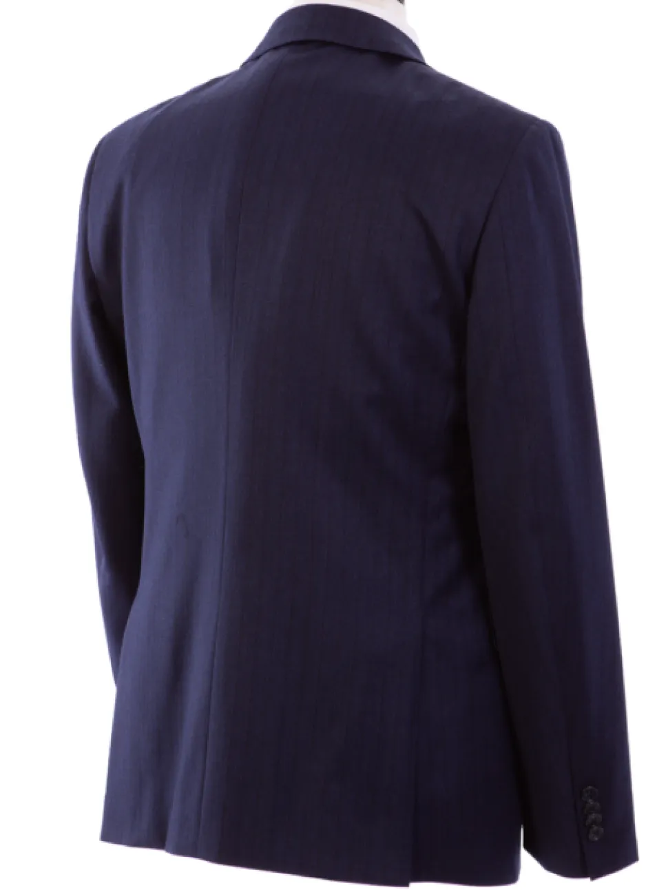 John Varvatos Half-Canvassed Navy Two Button Wool Blend Suit