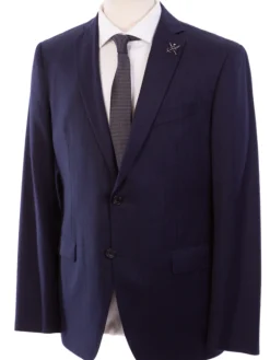 John Varvatos Half-Canvassed Navy Two Button Wool Blend Suit