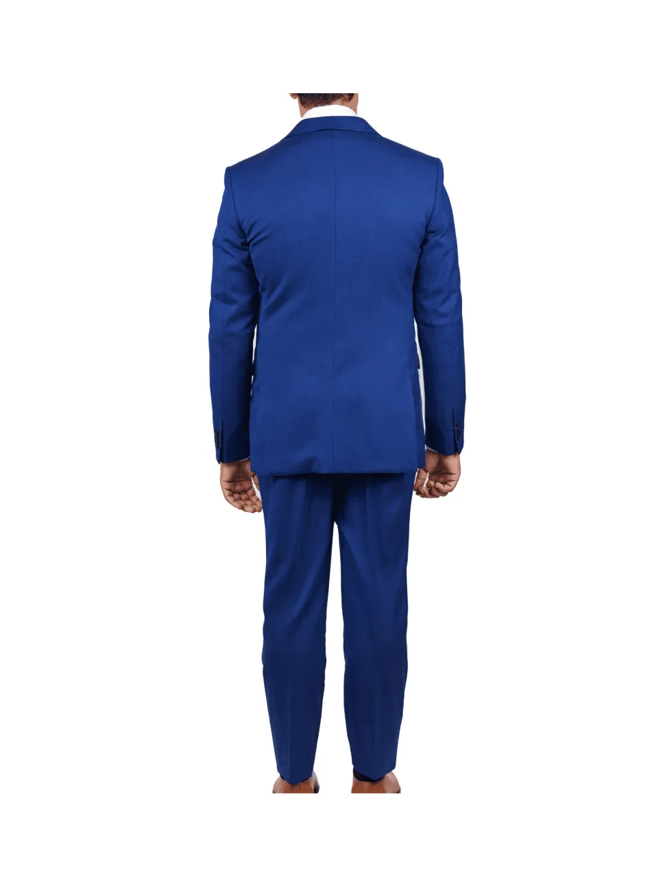 John Varvatos Mens Blue Textured Slim Fit 100% Wool 2 Piece Suit