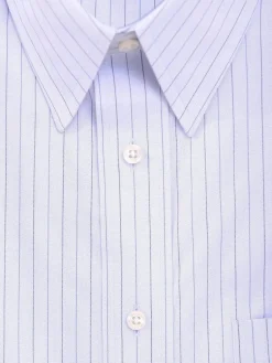 Jos A Bank Mens 100% Cotton Blue Striped Slim Fit Dress Shirt