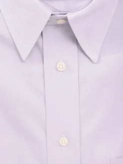 Jos A Bank Tailored Fit Light Purple 100% Cotton Traveler's Dress Shirt