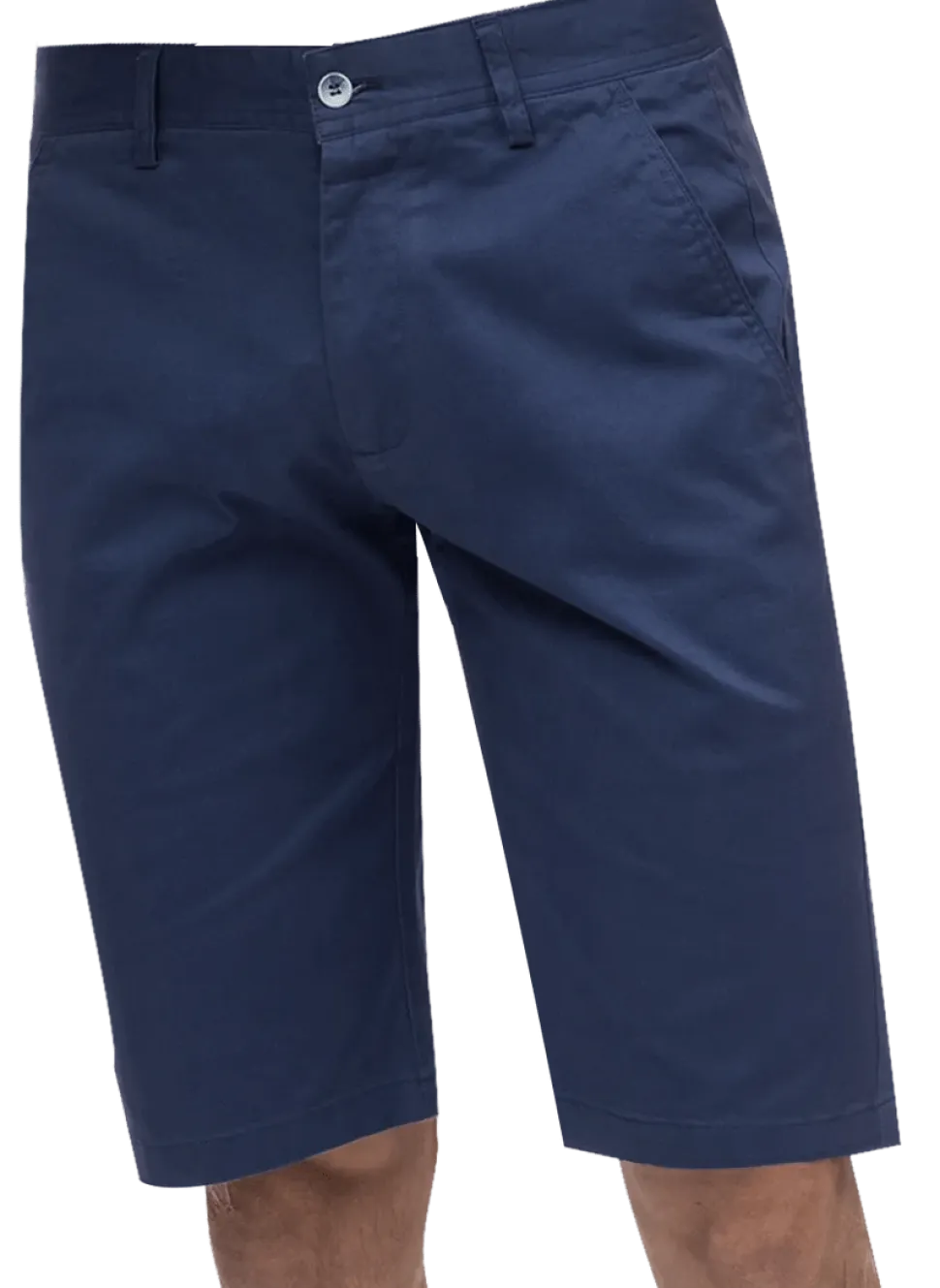 Kent & Park Mens Solid Midnight Blue Classic Fit Flat Front Shorts