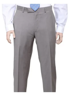 Label E Mens Solid Tan Classic Fit 100% Wool 2 Piece Suit
