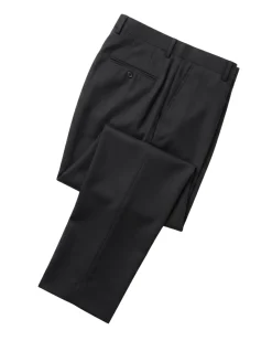 Mazara Mens Solid Black Slim Fit Notch Lapel Wool Cashmere 2-Button Suit