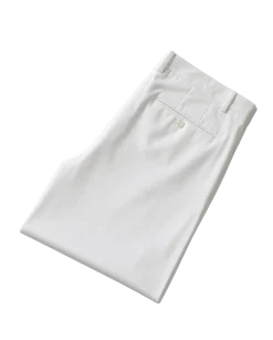 Mazara Mens Solid White Classic Fit Wool Dress Pants