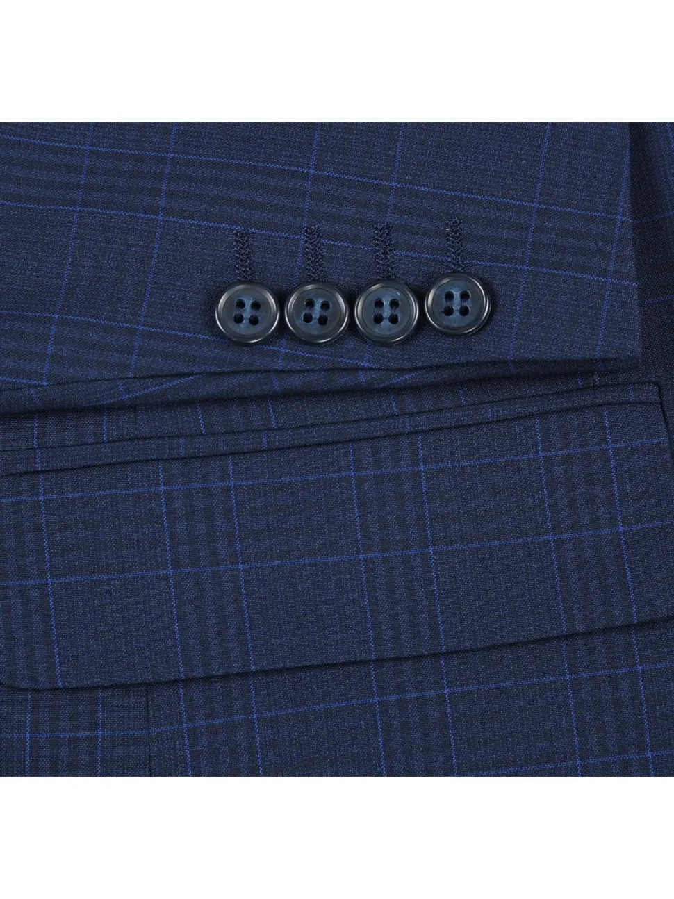 Men's Classic Fit Checked Suits