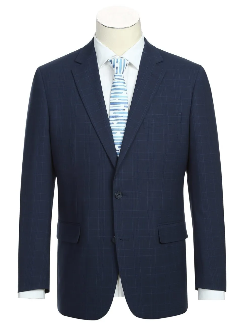 Men's Classic Fit Checked Suits