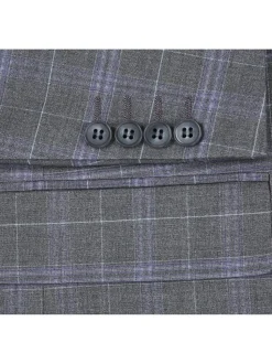 Men's Classic Fit Checked Suits