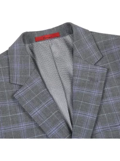 Men's Classic Fit Checked Suits