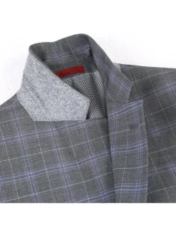 Men's Classic Fit Checked Suits