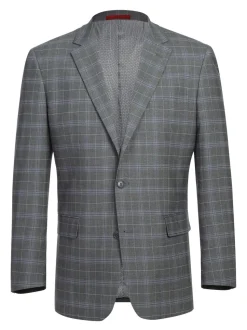 Men's Classic Fit Checked Suits